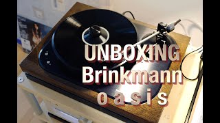 Brinkmann Oasis turntable  unboxing adjusting and connecting [upl. by Doscher]