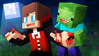 How Mikey Became Zombie and Bite JJ Vampire in Minecraft Maizen [upl. by Veradia159]