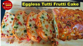 Eggless Tutti Frutti Cake In Microwave  Microwave Cake  Fruit Cake in Microwave [upl. by Ahto]