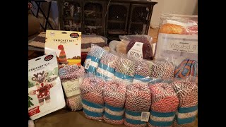 Unboxing video Part 5  Yarn haul Herrschners Black Friday weekend Sales [upl. by Notwen]