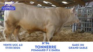 N°94 TONNERRE  GAEC DU GRAND SABLE  POMMARD P x EMIRA [upl. by Ennaillij843]