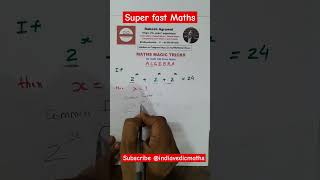 👀 👁 Algebra amp Exponents 👁👀 Super fast maths Tricks Algebra made easy [upl. by Fenwick]