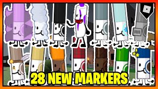 How to get the 28 NEW MARKERS  BADGES in FIND THE MARKERS  Roblox [upl. by Riccio]