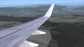 FSX Start und Landung in KasselCalden mit einer Boeing 737800 KSF [upl. by Jarrett177]