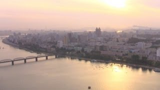 One Minute Look at Pyongyang Skyline North Korea [upl. by Tisman]