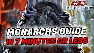 QUICK GUIDE TO MONARCHS duel links [upl. by Nylsirhc315]