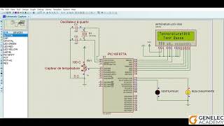 Schéma de Contrôle de Température avec PIC16F877A et Affichage sur LCD [upl. by Akit]