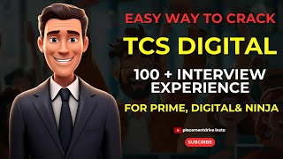 100  TCS latest Interview Experiences  TCS Prime Digital Ninja Experiences Crack TCS Interview [upl. by Auqenes]