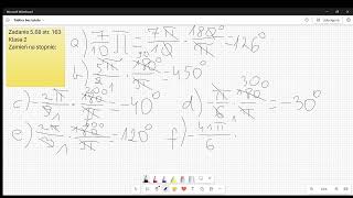 Zadanie 568 str 163 Klasa 2Zamień na stopnie [upl. by Ynwat]