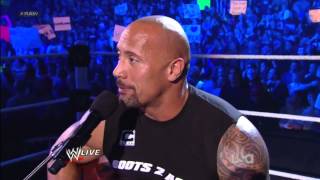 Rock Concert  The Rock Sings To John Cena On Raw 2012 HD [upl. by Ivatts522]