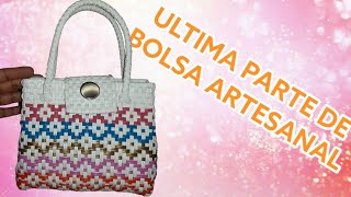 como hacer bolsa artesanal paso a paso última parte [upl. by Rexana]