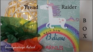 TREND RAIDER BOX  Rainbow  September 2016  beautyoverage Astrid [upl. by Anned]