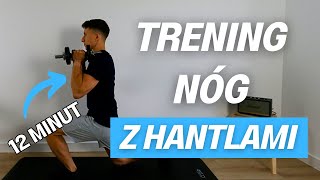 12 MINUTOWY TRENING NÓG Z HANTLAMI [upl. by Eirod]