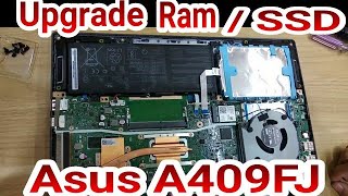 Upgrade RamHardisk SSD laptop asus a409fjEK501T [upl. by Alyt]