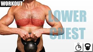 QUICK KETTLEBELL LOWER CHEST WORKOUT [upl. by Neetsirk]