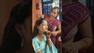 Hair setting kaise karen bhojpuri rkdhamal viralvideo [upl. by Eniamurt]