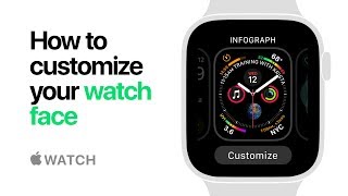 Apple Watch Series 4 — How to customize your watch face — Apple [upl. by Ruttger]