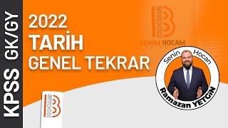 3 KPSS Tarih Genel Tekrar 3 Osmanlı Devleti Siyasi Tarih Dağılmaya Kadar  2022  Ramazan YETGİN [upl. by Binette]