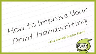 How to Improve Your PRINT Handwriting 🖊️ [upl. by Sprage286]