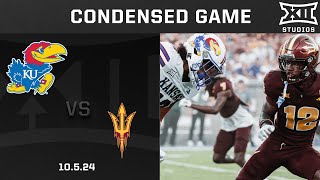 Kansas vs Arizona State Condensed Game  2024 Big 12 Football [upl. by Yruj402]