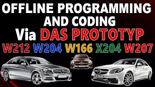 Exclusive Offline Programming amp coding Via DAS Standalone Mercedes W212 W204 W166 X204 W207 W197 [upl. by Luella976]