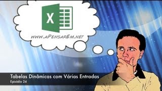 Tutorial Excel 2013 Ep 24  Tabelas Dinâmicas com Várias Entradas [upl. by Aneerhs]