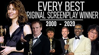 OSCARS  Best Original Screenplay 20002020  TRIBUTE VIDEO [upl. by Elva]