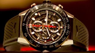 Review TAG Heuer Carrera Calibre Heuer 01 Automatic Chronograph [upl. by Aicirtan]