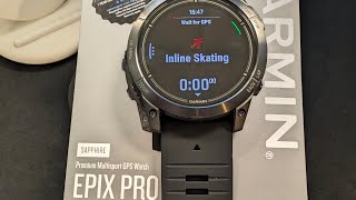 Garmin Inline skating Mode  Epix Pro 2 [upl. by Arahat]