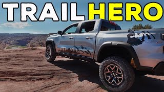 New 2024 Chevy Colorado ZR2 Conquers Dome Plateau in Moab Utah [upl. by Llerrud]