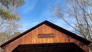 Haralson Mill Covered Bridge Conyers Georgia [upl. by Rajewski158]