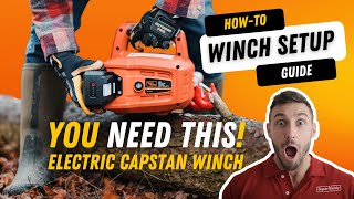 How to use a Capstan Winch 4 Easy Steps w SuperHandy Outdoor Tools [upl. by Devine]