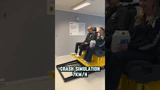 Car Crash Test 7 kmh MrTraffiQ Driving school Trafikkskole For educational purposes only [upl. by Akoyn]