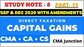 Capital Gains  Amalgamation amp demerger  Direct taxation  CMA  CA  CS [upl. by Terrence]