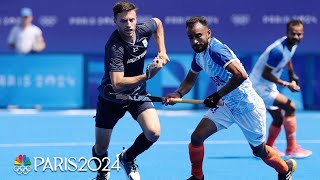 Indias late score leads to crucial draw vs ARG in mens field hockey  Paris Olympics  NBC Sports [upl. by Pudens]