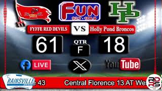 Fyffe High School vs Holly Pond  FUN 927 FM HDs amp RDRS LIVE Radio Broadcast  101824 [upl. by Ahseid]