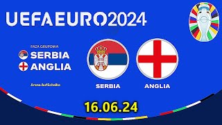 SERBIA  ANGLIA UEFA EURO 2024 Mecz Grupowy 160624  FC 24 [upl. by Clein594]