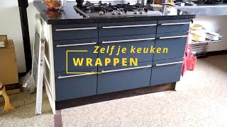 Zelf je keukenkastjes wrappen [upl. by Poppas]