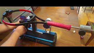 How to String a tennis Racquet Updated Gamma X2 [upl. by Kessia]