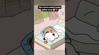 Choosing which pillow to sleep 🤣🤣 cute bubududulovestory cartoon funny [upl. by Ennairod]