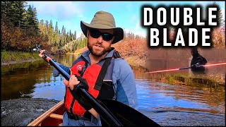 Is a Double Blade Kayak Style Paddle Good in a Canoe First Impressions on a 200km Solo Trip [upl. by Karla]