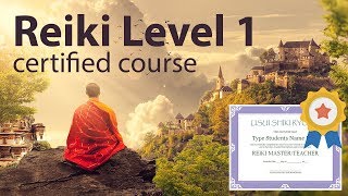 Reiki Course Level 1 1h and 38 minutes With CertDiploma  Attunements see description [upl. by Aisela]