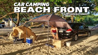 Car Camping at Ednas Beach amp Campsite Part 2 Calatagan Batangas  Sedan Camper Mirage G4 campingph [upl. by Sommer190]