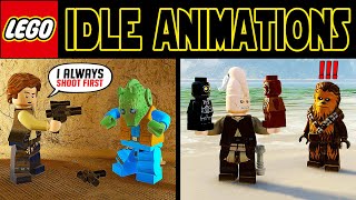 The Funniest IDLE ANIMATIONS in LEGO Star Wars The Skywalker Saga [upl. by Schatz]