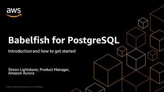 Moving Microsoft SQL Server Database Applications to Amazon Aurora with Babelfish  AWS [upl. by Oluap]