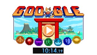 Google Doodle Champion Island Games Speedrun 1014 [upl. by Kachine]