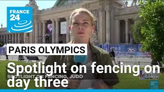 Olympics Spotlight on fencing on day three • FRANCE 24 English [upl. by Thessa192]