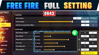 Free fire setting full details in tamil  Headshot sensitivity 🔥  Free fire one tap setting [upl. by Brass]