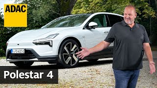 Elektrisches SUV Coupé ohne Heckscheibe Polestar 4 im Fahrbericht  ADAC [upl. by Abran]