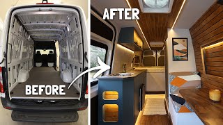 Van Build TIME LAPSE The Perfect Campervan Start to Finish in 30 days [upl. by Yleoj]